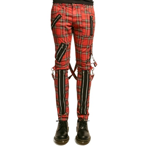 Pantaloni jeans gotici bondage