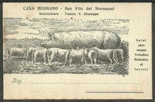 cartolina Casa Bugnano - Suinicoltura - Tenuta S Giuseppe SAN VITO DEI NORMANNI