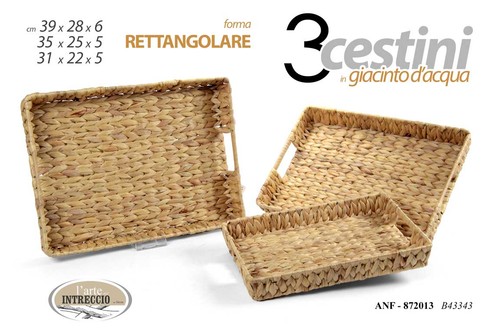 Set cestini rettangolari - 3,