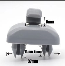 1x Supporto Audi Gancio Parasole A1, A3, A4, A5, Q3, Q5 - Installazione Semplice