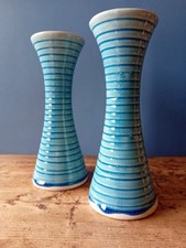 Coppia di Candelabri IKEA vintage in Ceramica Turchese – Fuori Produzione