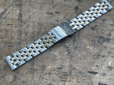 Rarissimo Bracciale Pilota Autentico Breitling Oro Rosa e Acciaio 22mm.