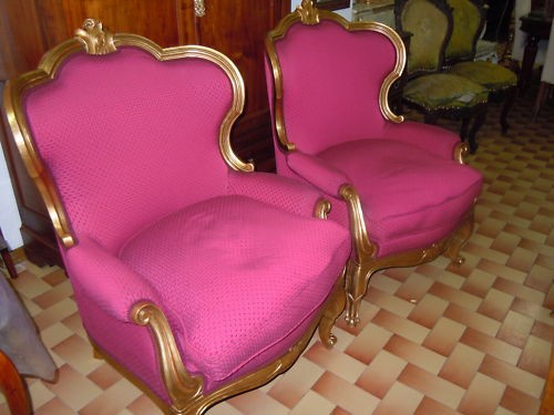 800 coppia poltrone oro - poltrone,