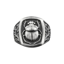 Anello Uomo Argento Scarabeo