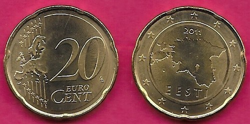 Estonia centesimi euro - centesimi, di