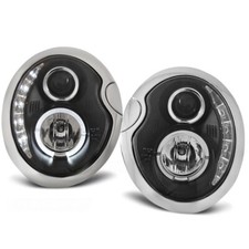 Fari con luce diurna LED per Mini Cooper 2001-2006 in Nero