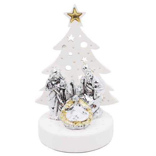 Presepe con albero - presepe,