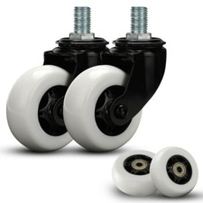 2 Pack Complete Caster Wheels