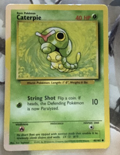 Set base caterpie albino - base,