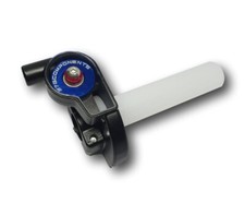 COMANDO GAS RAPIDO MOTO SCOOTER PIT BIKE CROSS ALLUMINIO UNIVERSALE BLU