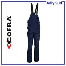 Salopette da Lavoro Salopetta Pettorina Uomo COFRA Meccanico con Multitasche Blu