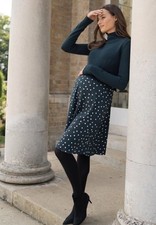 Abito maglione maglia verde