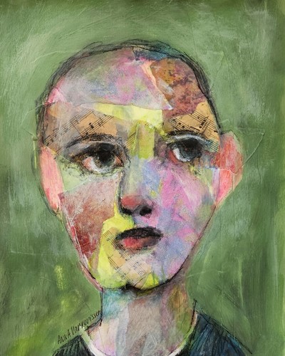 Quadro originale arte volto
