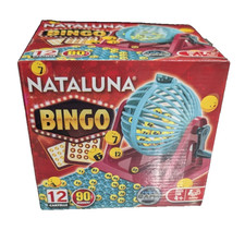 BINGO 12 CARTELLE Tombola 90 numeri Gioco da Tavolo Natale Girevole MINI