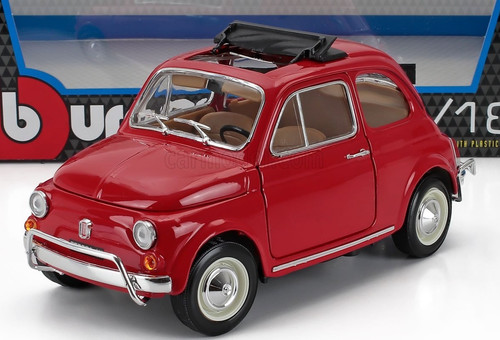 Fiat 500l 1968 red - fiat, burago