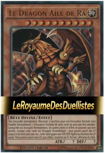 Deck le dragon ailé - yu-gi-oh!,