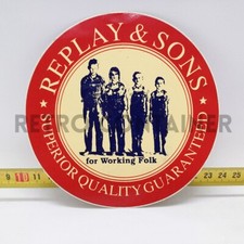 Adesivo Vintage Sticker Aufkleber 80's - Replay & Sons Blue Jeans RIF. D3