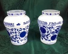 VASI VETRO OPALINO AMARENA FABBRI BOLOGNA BLU DI FAENZA VUOTI ANNI '80 VINTAGE