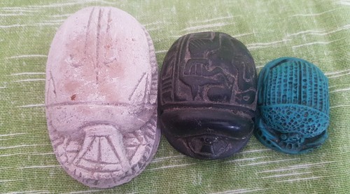 Antique egyptian carved - antique, scarab