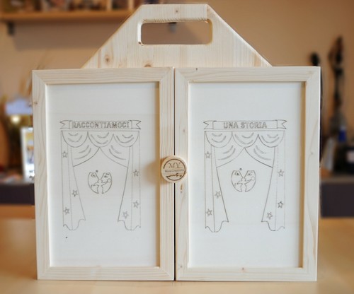 Teatrino legno fatto - legno,