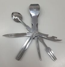 Kit posate e utensili da campeggio portatile e compatto 10cm campeggio accessori