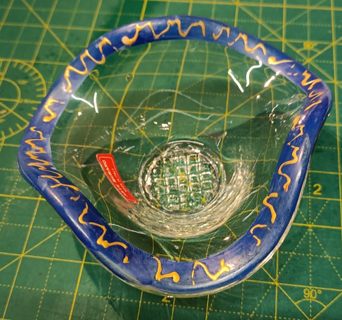 Centrotavola vetro murano - murano, blu