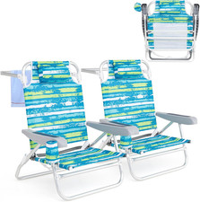 Set Di 2 Sedie Da Spiaggia