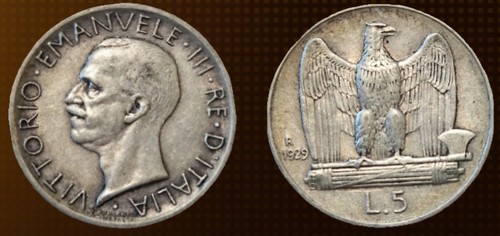 Italy lire 1929 victor - italy,