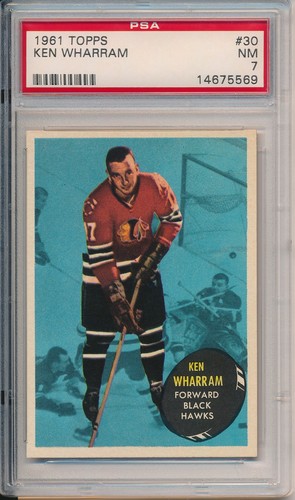 1961 topps ken wharram psa - ken,