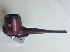 Veramente rara pipa in radica SAVINELLI rivestita in pelle anni '70 fumata leggi