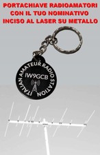 radioamatori portachiave in metallo con incisione del tuo nominativo radio