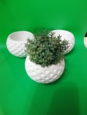  vasetti in gesso ceramico 