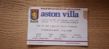 Biglietto Aston Villa 1994 vs