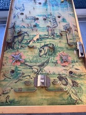 Antique Bagatelle Pinball Game