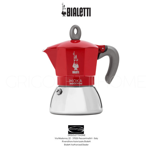 Bialetti moka induction red - bialetti,