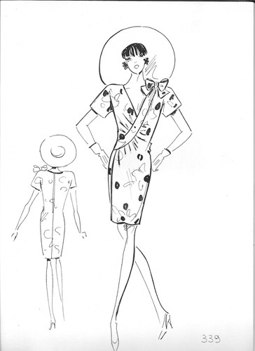 Bozzetto figurino moda - figurino,