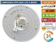 CIRCOLINA MAGNETICA LED PIASTRA DISCO T9 G10Q 22W Ø19CM COLORE LUCE SELEZIONABIL