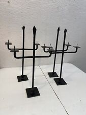 VECCHIO PORTA CANDELA IN FERRO