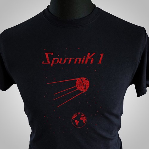 Sputnik shirt retro space - retro,