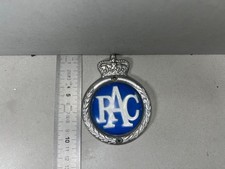 Placca metallo plastica RAC Royal Automobile Club  auto epoca ca '60