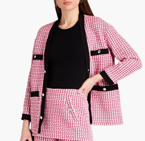 Blazer maje tweed - maje, rosa