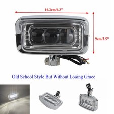 Faro LED quadrato moto d'epoca