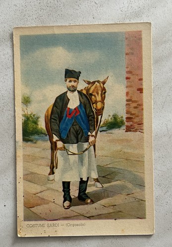 Cartolina costumi sardi - cartolina,