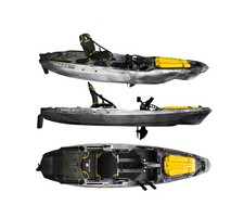BIG MAMA KAYAK A PEDALI TRIKEN 330 - CANOA MONOPOSTO FISHING CON 4 PORTACANNE, 2