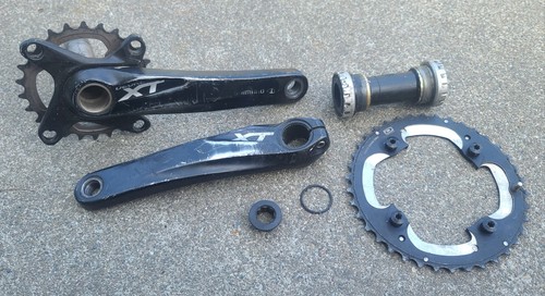 Set pedivelle shimano deore - shimano, xt
