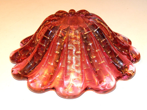 Ciotola ercole barovier - barovier, rosso