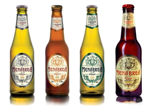 Bottiglie birra menabrea da - bottiglie,