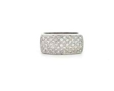 18kt White Gold Rectangular
