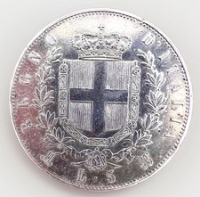 ITALIA REGNO 5 LIRE 1874 M BN