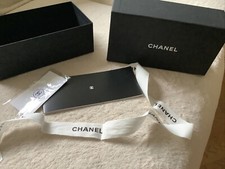 Scatola vuota porta bicchieri regalo Chanel passaporto e nastro 7,5x4x3